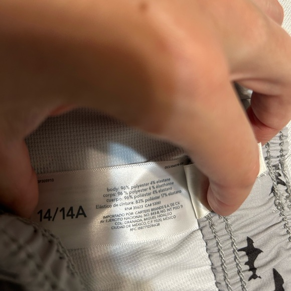 NWT Oshkosh B’gosh Boy’s Shark Gray Quick Dry Hybrid Active Shorts - Size 14 - Picture 4 of 4